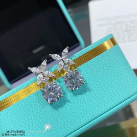 T9339 2 5 Серьги «Тиффани» с оправой в