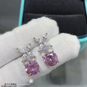 T9339 2 5 Серьги «Тиффани» с оправой в