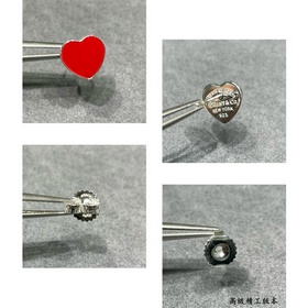 T9299 2 5 Серьги-гвоздики в форме серд