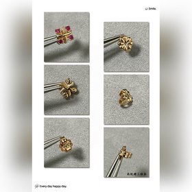 Сережки-гвоздики T928 в классическом с