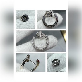 Уши-гвоздики Tiffany T1 с узкими кружк