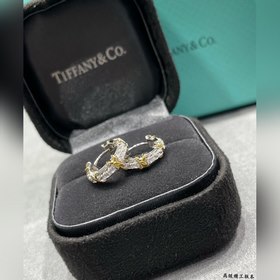Мини-серьги T920 от Tiffany с перекрещ