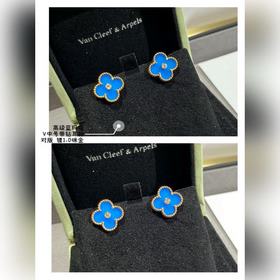 Серьги VCA из 18-каратного золота сини