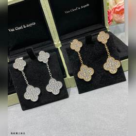 Серьги VCA из материала V-Gold с полно