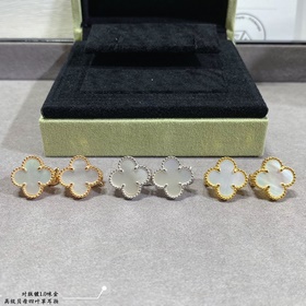 Серьги VCA с четырехлистным клевером и