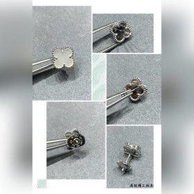 Миниатюрные серьги-гвоздики VCA из выс