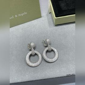 Серьги V124 VCA с круглыми бусинами, п
