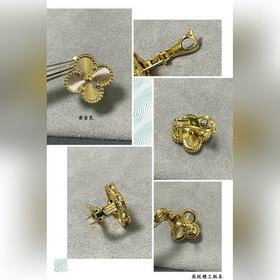 V123V Позолоченные серьги-кляп VCA в ф
