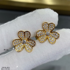 Серьги V115 VCA Cleef&Arpels с тре