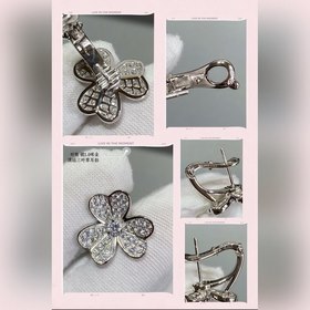Серьги V115 VCA Cleef&Arpels с тре
