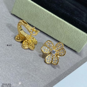 Серьги V115 VCA Cleef&Arpels с тре