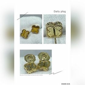 V114 VCA — миниатюрные серьги-гвоздики