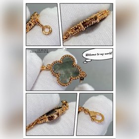 [V-Gold Grey Abalone] Браслет VCA из 