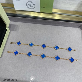 [V-Gold Blue Chalcedony] Браслет VCA 