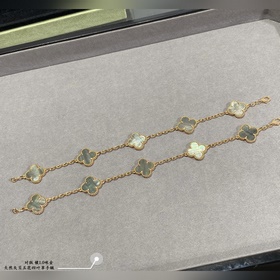 [V-Gold Grey Abalone] Браслет VCA из 