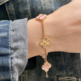 [V Gold] Браслет VCA из натурального 
