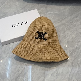 Новая соломенная шляпа CELINE из рафии