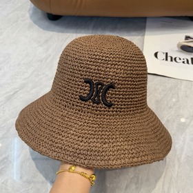 Новая соломенная шляпа CELINE из рафии