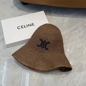 Новая соломенная шляпа CELINE из рафии