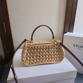 Плетеная сумка CELINE 24ss TEEN LOLA 