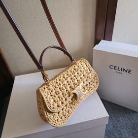 Плетеная сумка CELINE 24ss TEEN LOLA 
