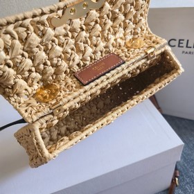 Плетеная сумка CELINE 24ss TEEN LOLA 