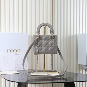 Сумка Lady Dior «Слоновая кость» с тре