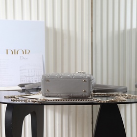 Сумка Lady Dior «Слоновая кость» с тре