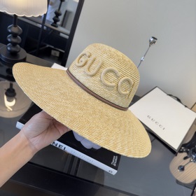 Официальная соломенная шляпа Gucci, из