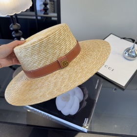 Официальная соломенная шляпа Gucci, из