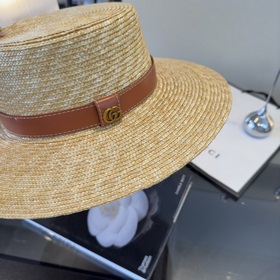 Официальная соломенная шляпа Gucci, из