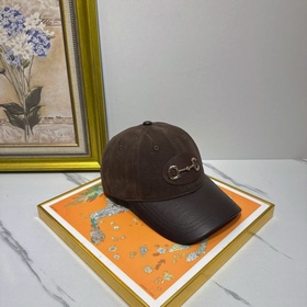 [GUCCI] Бейсболка из замши натурально