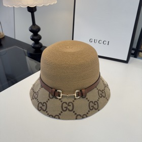 Новая соломенная шляпа-борето от Gucci