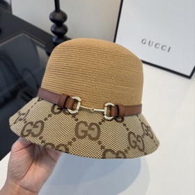 Новая соломенная шляпа-борето от Gucci
