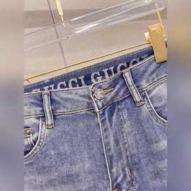 Мужские джинсы GUCCI из ткани «Таннин»