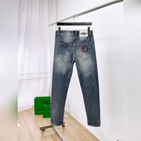 Мужские джинсы GUCCI из ткани «Таннин»