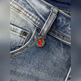 Мужские джинсы GUCCI из ткани «Таннин»