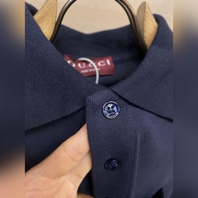 Gucci, хлопковая поло-рубашка с вышивк