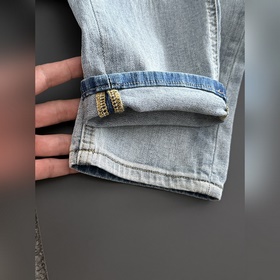 Мужские джинсы Hermès из ткани «Таннин