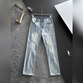 Мужские джинсы Hermès из ткани «Таннин