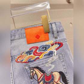 Мужские джинсы Hermès из ткани «Таннин