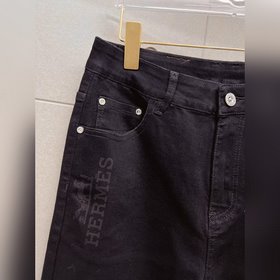Мужские джинсы Hermès из ткани «Таннин
