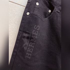 Мужские джинсы Hermès из ткани «Таннин