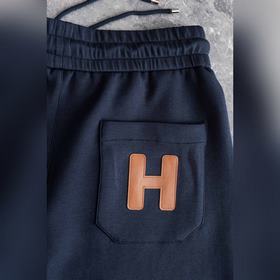 Новые кожаные шорты Hermès с логотипом