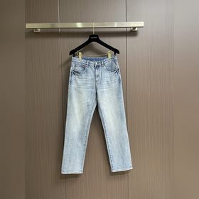 Джинсы бренда Hermes с логотипом, прош
