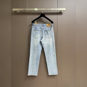 Джинсы бренда Hermes с логотипом, прош