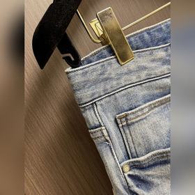 Джинсы бренда Hermes с логотипом, прош