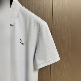 Поло от Hermes с вышивкой виде небесно