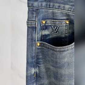 Джинсы Lv с широкими брючинами модели 