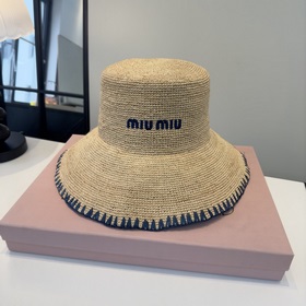 Новая соломенная шляпа Miu из рафии, п